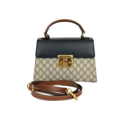 Gucci GG Supreme Padlock Bag With Top Handle